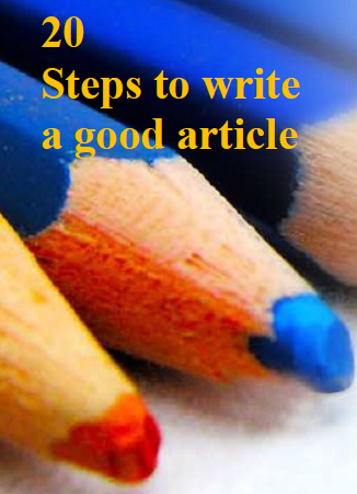 20 Steps to write a good article